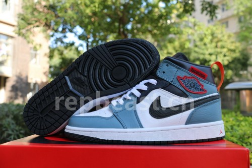 Authentic Facetasm x Air Jordan 1 Mid “Fearless” GS