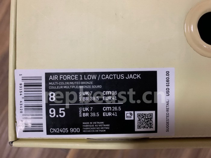 Authentic Travis Scott x Nike Air Force 1 Men