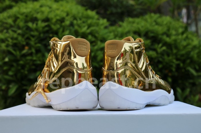 Authentic Air Jordan 11 PRM Gold