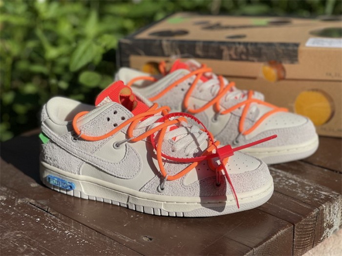 Authentic OFF-WHITE x Nike Dunk Low “The 50”  DM0950 116