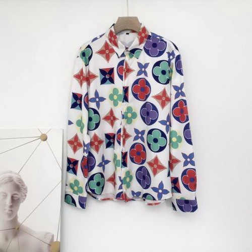 LV long sleeve shirt men-011(M-XXL)