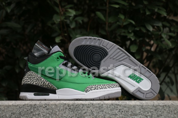 Authentic Air Jordan 3 Tinker Oregon Ducks PE