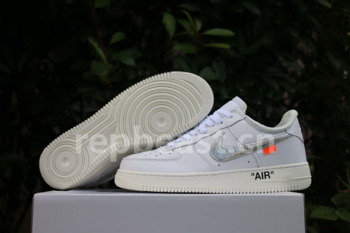 Authentic 2018 Off White x Moma Air Force 1 One Low White