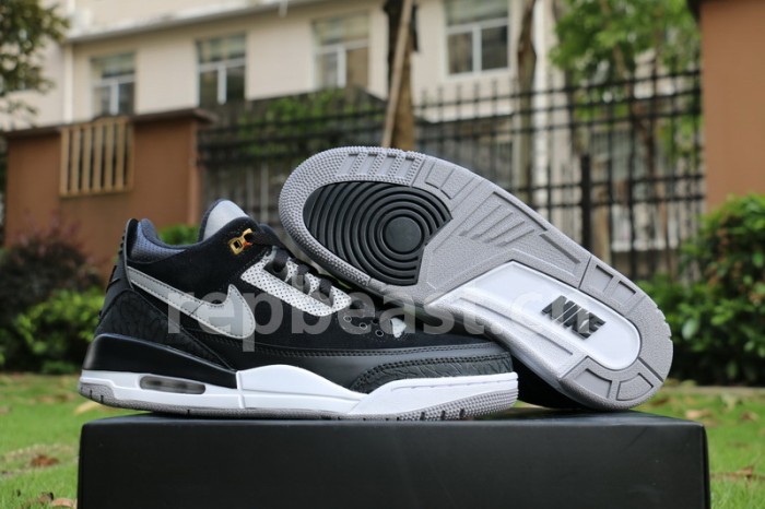 Authentic Air Jordan 3 Tinker “Black Cement”