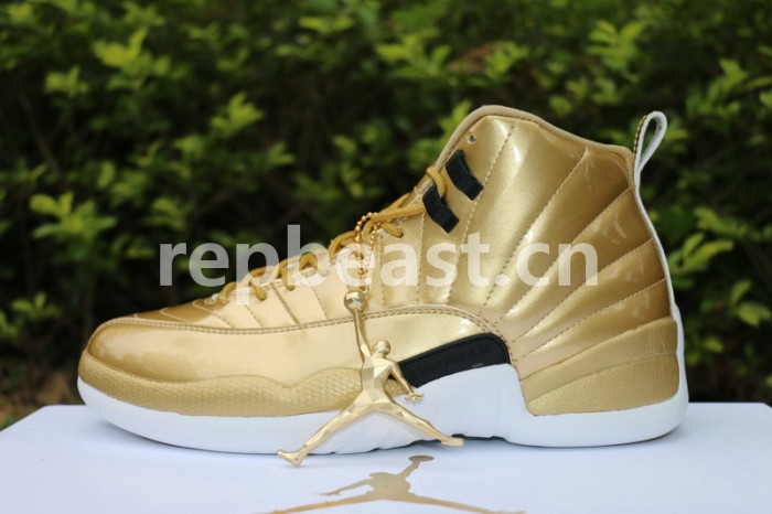 Authentic Air Jordan 12 Gold