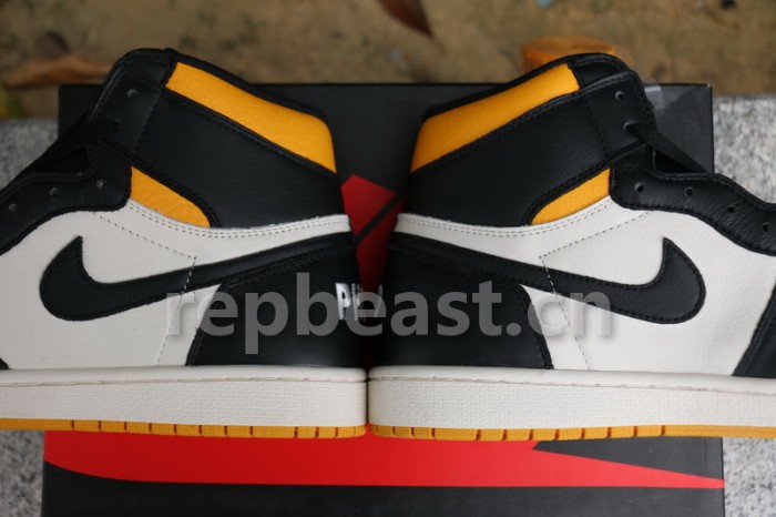 Authentic Air Jordan 1 NRG “No L’s” Black Yellow