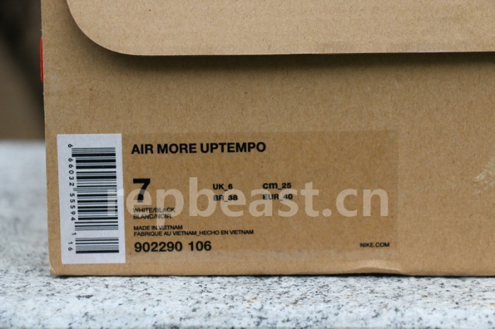 Authentic OFF-WHITE x Nike Air More Uptempo