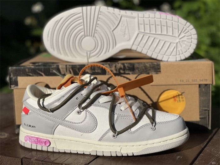 Authentic OFF-WHITE x Nike Dunk Low “The 50”  DM1602 124--22