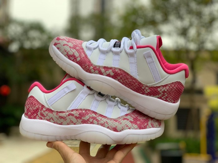 Authentic Air Jordan 11 Low “Pink Snakeskin”