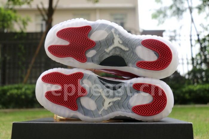 Authentic Air Jordan 11 Low Varsity Red GS