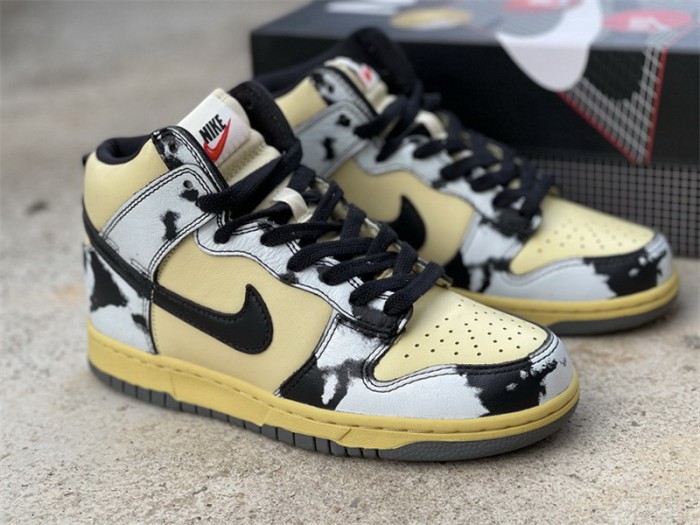 Authentic Nike Dunk High 1985 “Black Acid Wash”