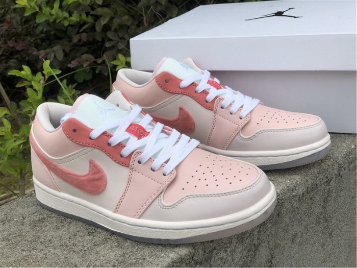 Authentic Air Jordan 1  Low SE Pink