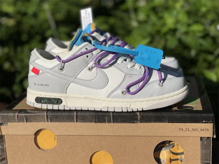Authentic OFF-WHITE x Nike Dunk Low “The 50”  DM1602 125
