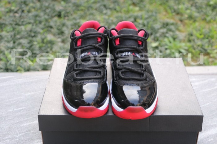 Authentic Air Jordan 11 Low “Bred” 2015 Fixed Version