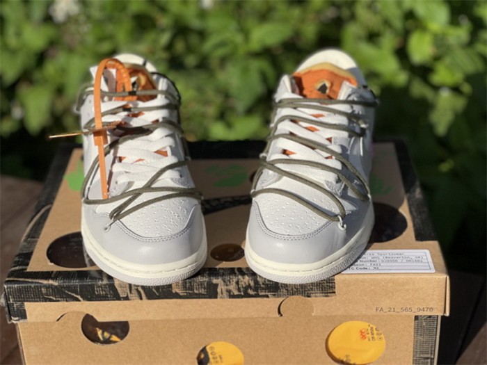 Authentic OFF-WHITE x Nike Dunk Low “The 50”  DM1602 124--22
