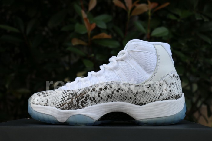Authentic Air Jordan 11 PREM White Snakeskin