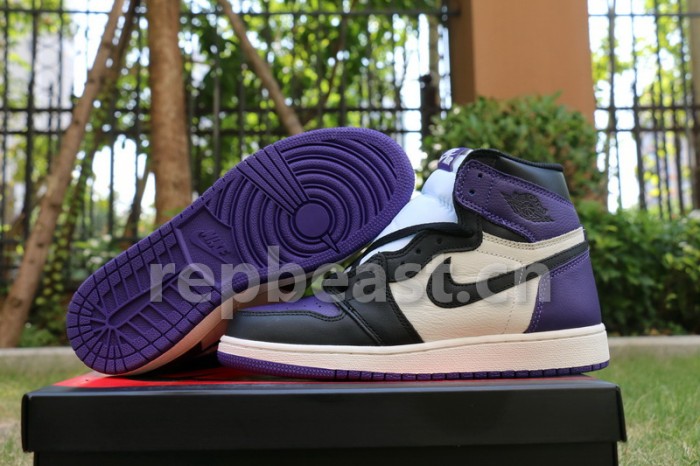 Authentic Air Jordan 1 “Court Purple”GS