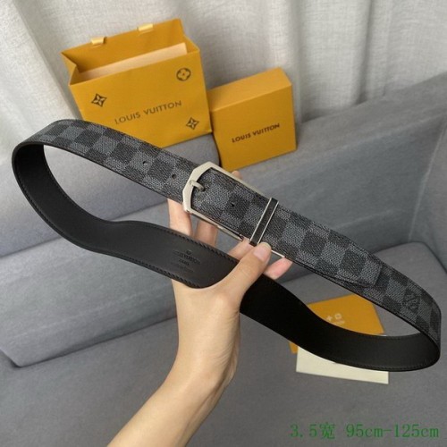 Super Perfect Quality LV Belts(100% Genuine Leather Steel Buckle)-2713