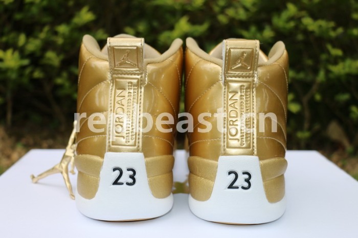 Authentic Air Jordan 12 Gold