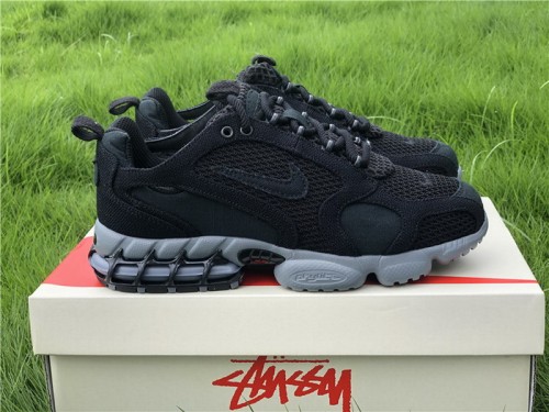 Authentic Stussy x Nike Air Zoom Spiridon Caged 2 Black