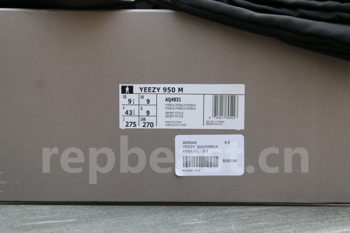 Authentic AD Yeezy 950 Boot “Pirate Black”