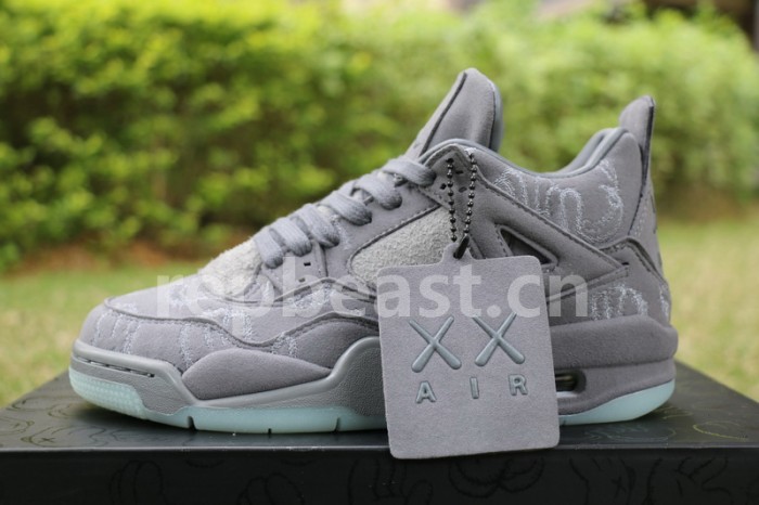 Authentic Kaws x Air Jordan 4 “Cool Grey” GS