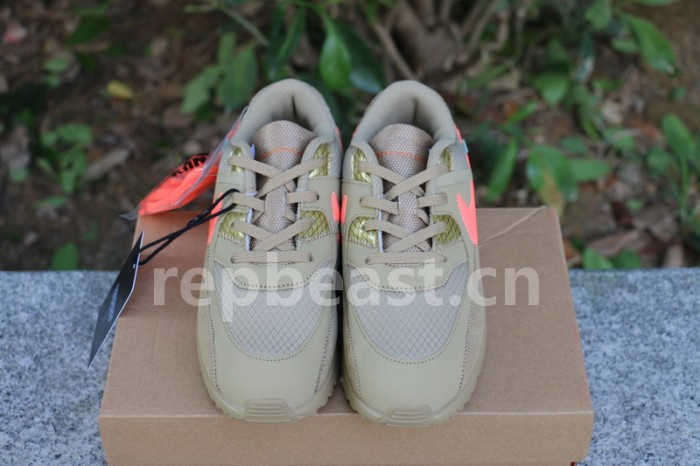 Authentic OFF-WHITE x Nike Air Max 90 “Desert Ore” Kids Shoes
