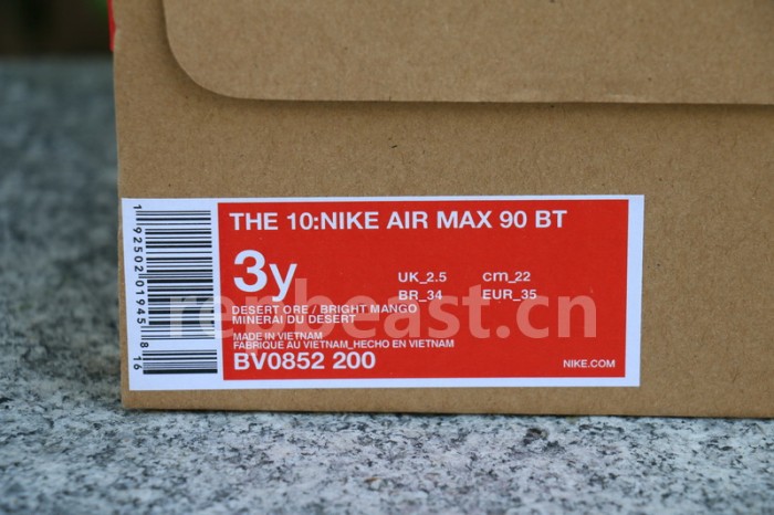 Authentic OFF-WHITE x Nike Air Max 90 “Desert Ore” Kids Shoes