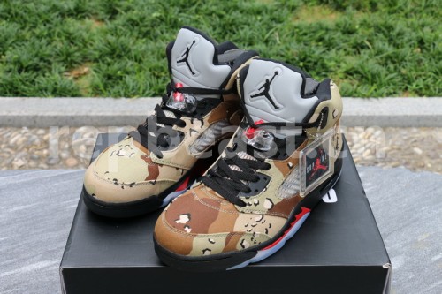 Authentic Supreme x Air Jordan 5 “Camo”