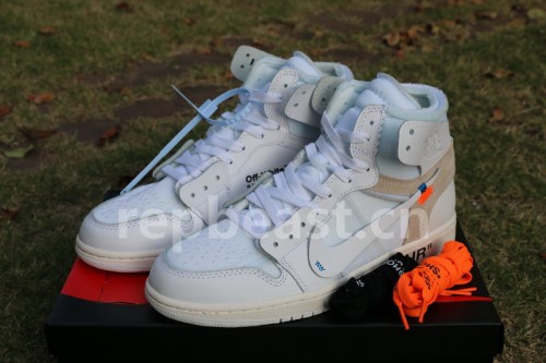 Authentic Off White x Air Jordan 1 White