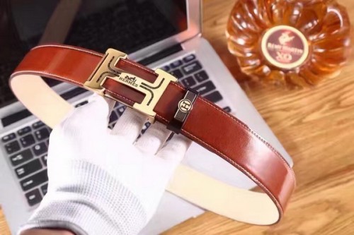 Super Perfect Quality Hermes Belts(100% Genuine Leather,Reversible Steel Buckle)-033