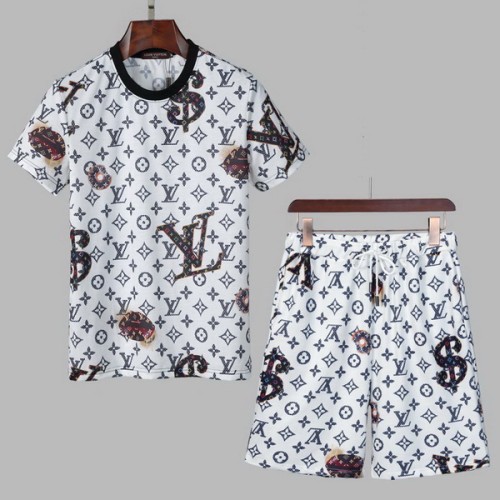 LV short sleeve men suit-036(M-XXXL)
