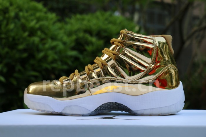 Authentic Air Jordan 11 PRM Gold