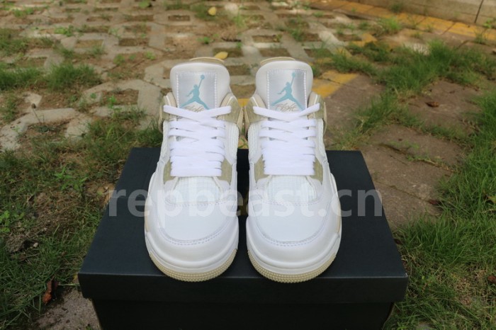 Authentic Air Jordan 4 Linen