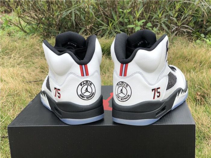 Authentic Air Jordan 5 “Paris Saint-Germain” White