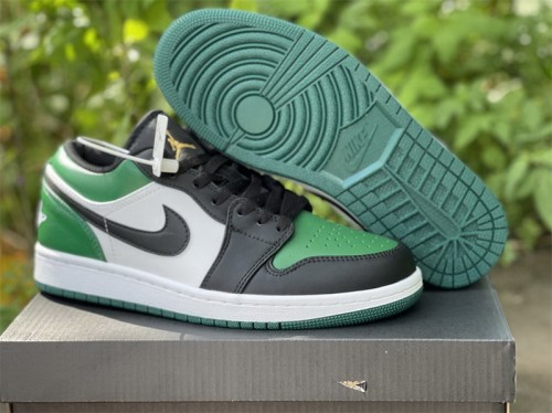 Authentic Air Jordan 1 Low Pine Green  GS