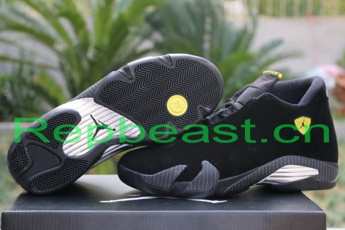 Authentic Air Jordan 14 “Black Suede Ferrari”