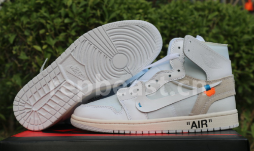 Authentic Off White x Air Jordan 1 White GS