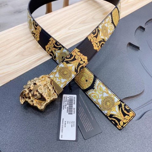 Super Perfect Quality Versace Belts(100% Genuine Leather,Steel Buckle)-596