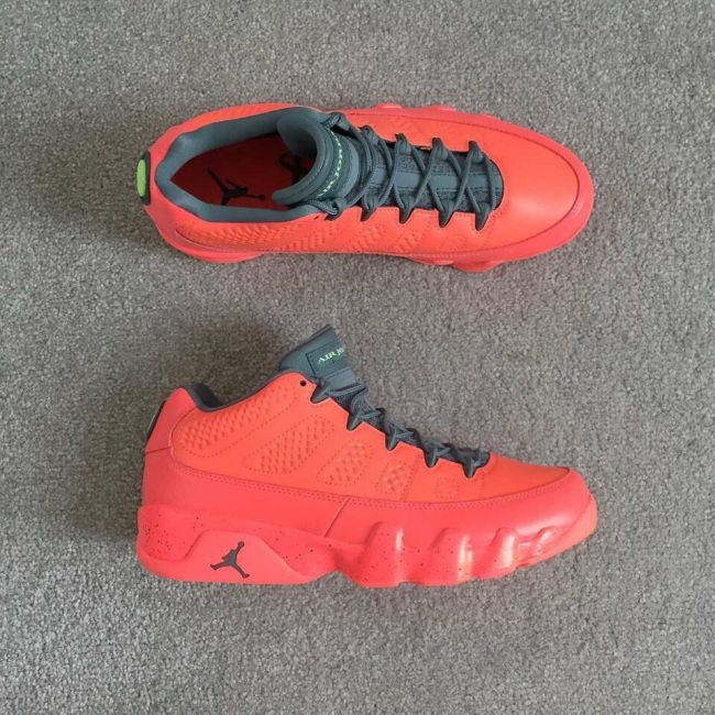 Authentic Air Jordan 9 Low Bright Mango