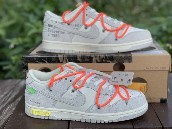 Authentic OFF-WHITE x Nike Dunk Low “The 50”  DJ0950 108