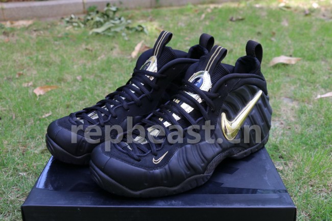 Authentic Nike Air Foamposite Pro “Black Metallic Gold”