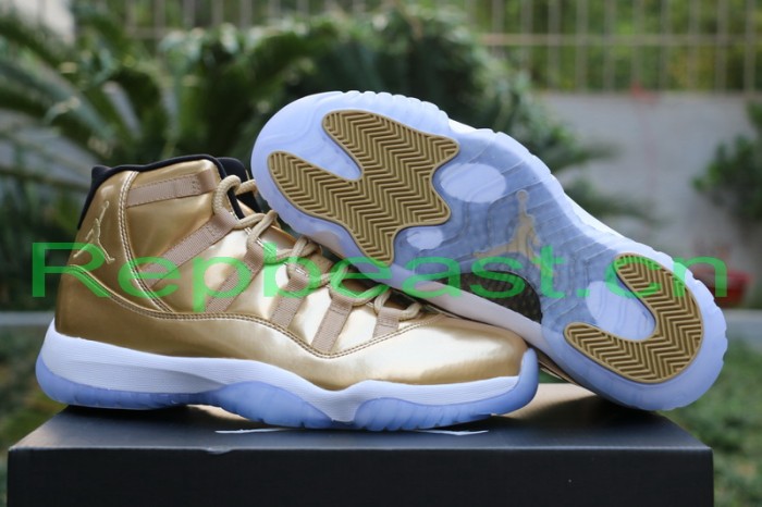 Authentic Air Jordan 11 Gold PE