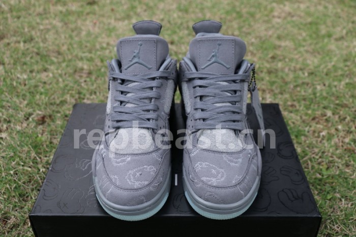 Authentic Kaws x Air Jordan 4 “Cool Grey” GS