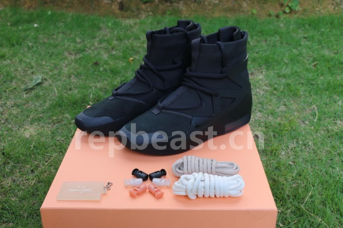 Authentic Nike Air Fear of God 1 “Triple Black”
