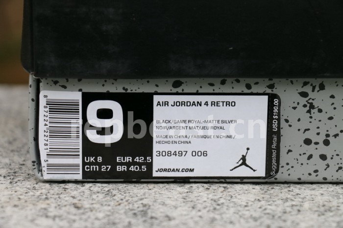 Authentic Air Jordan 4 “Royal”