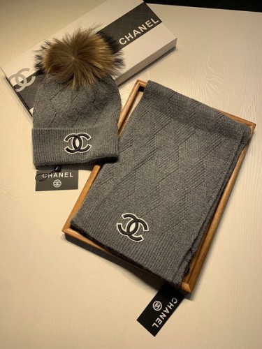CHAL Wool Cap Scarf AAA-186