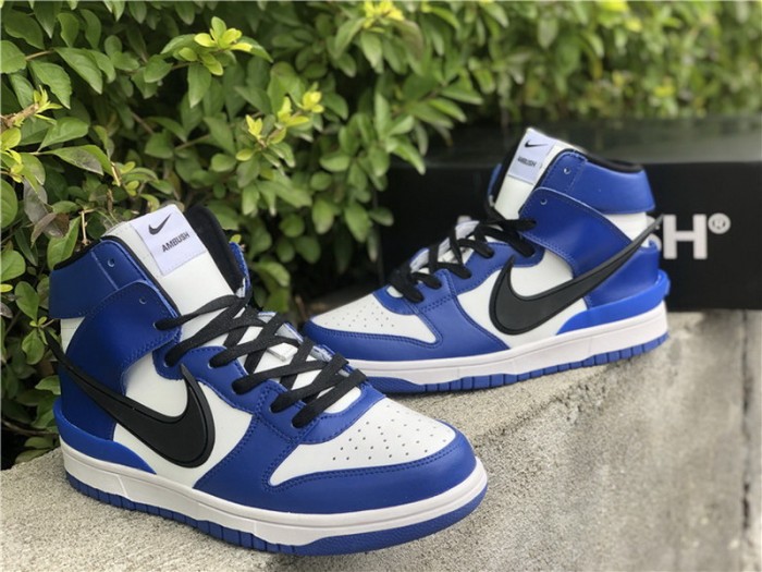 Authentic AMBUSH x Nike Dunk High  Deep Royal 