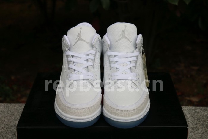 Authentic Air Jordan 3 White Cat