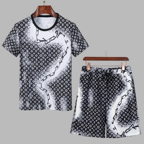 LV short sleeve men suit-032(M-XXXL)